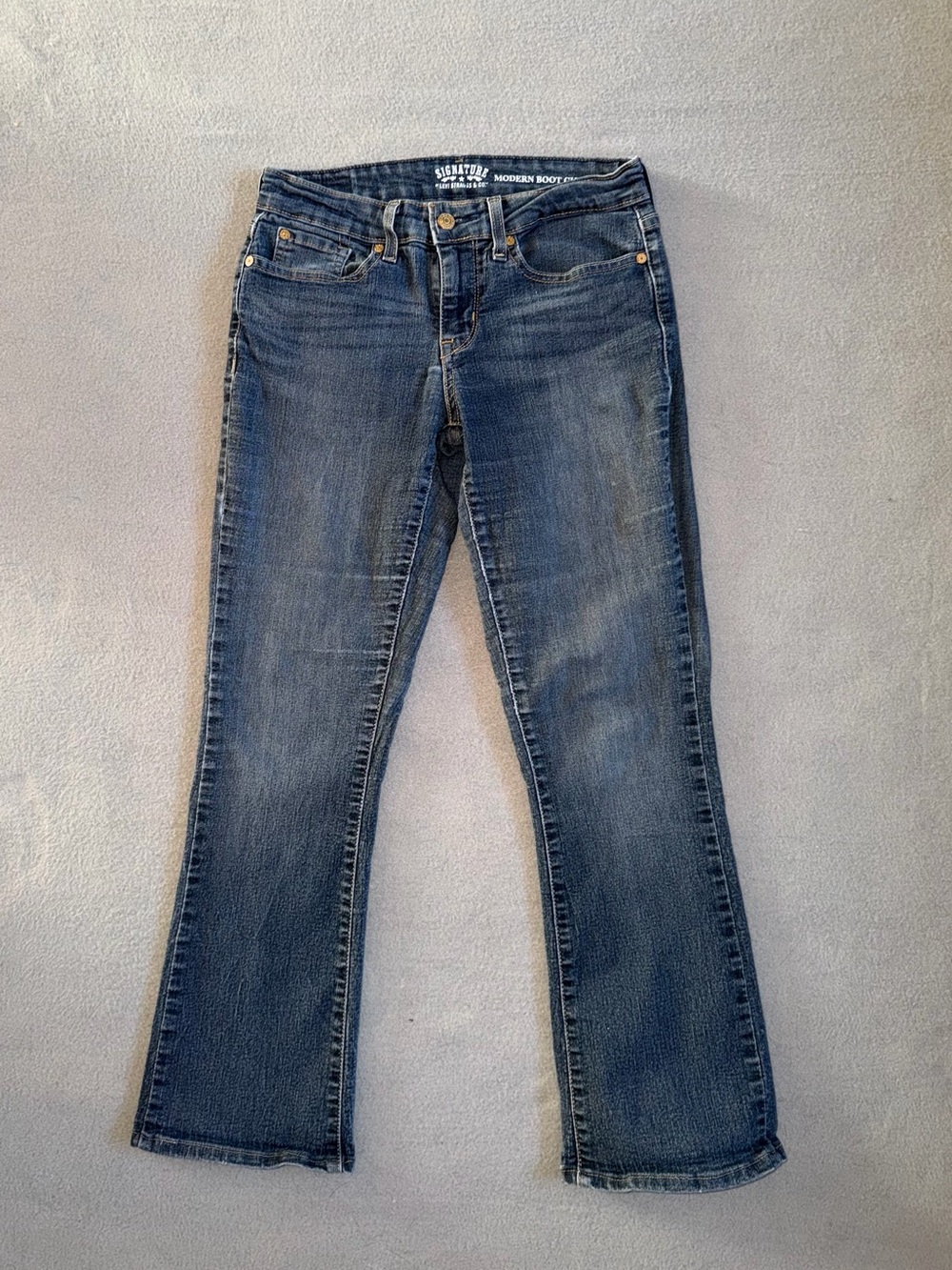 Signature by Levi Strauss Women's Boot Cut Jeans - Dark Blue